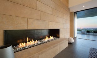 Heat fire resistant fire place flat panel display 33 borosilicate glass